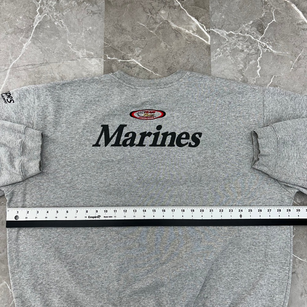 Vintage Ford Racing Sweatshirt Mens 3XL USMC Marines Timberland Crewneck Sweater - Picture 8 of 10